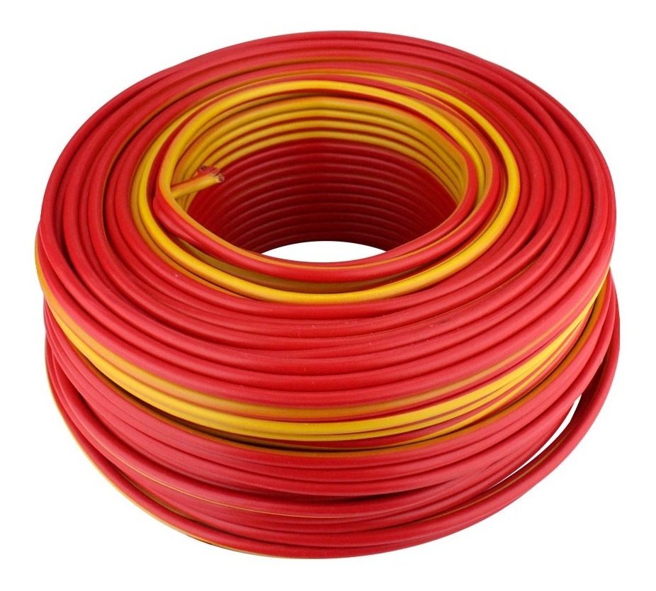 Cable Luz Alucobre 10 Awg THW Rojo Rollo 100m