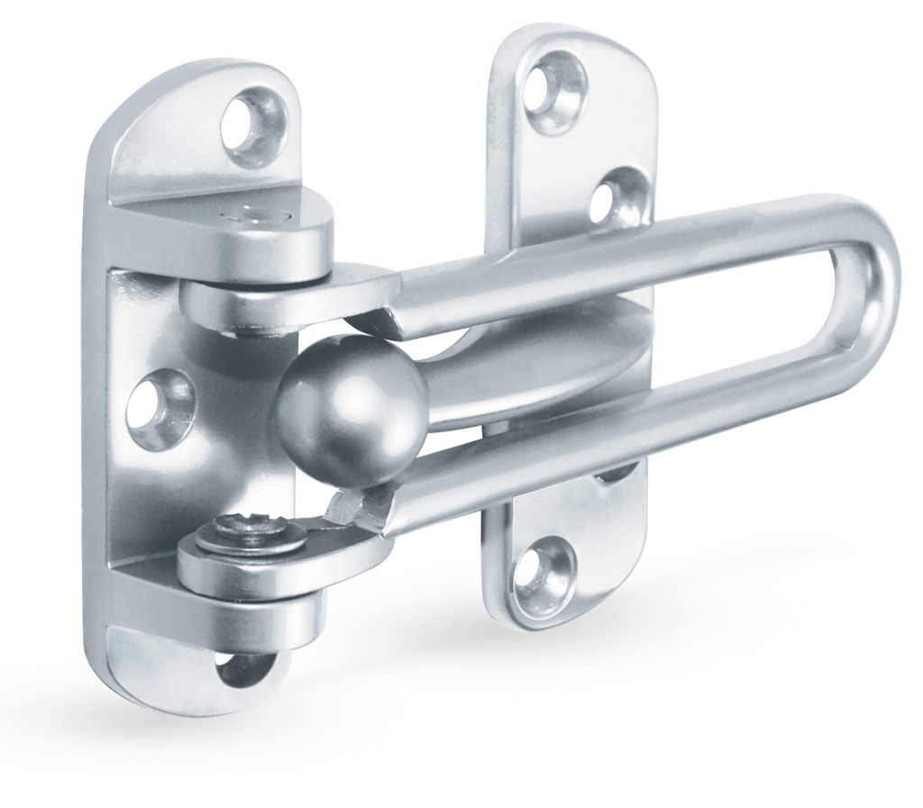 Pasador abatible para puerta abatible Reforzado cromado 10cm