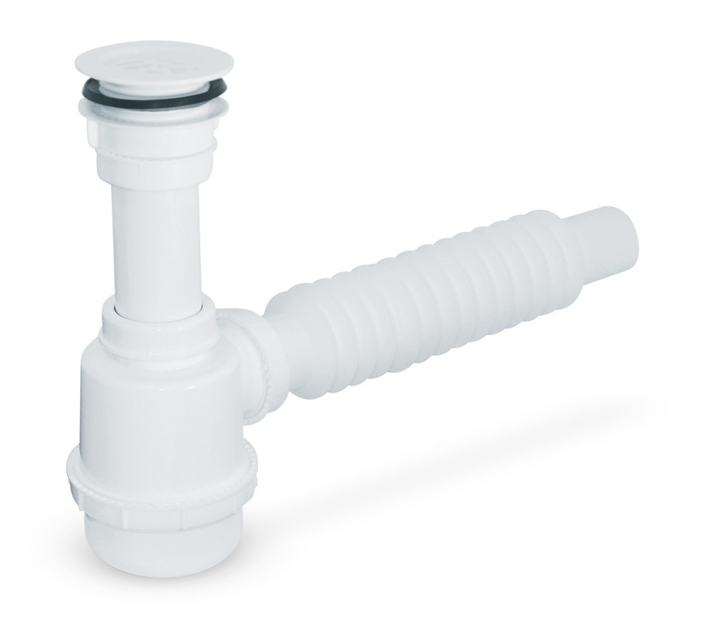 Cespol de bote fregadero 1-1/2" con contra 2 1/2"