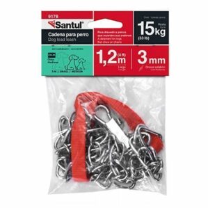 Cadena Correa de paseo para perro 1.2m eslabon 3mm