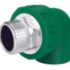 Codo Conector Pipa de 90° de PPR 1/2" 20mm rosca exterior