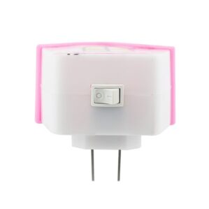 Lámpara led de noche figura casita rosa