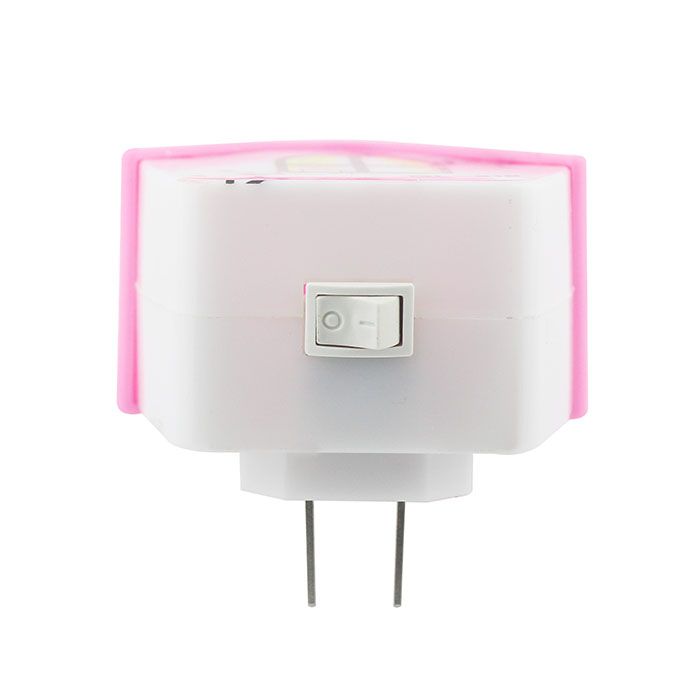 Lámpara led de noche figura casita rosa