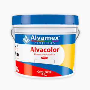 Galon Pintura Vinilica AlvaColor Rosa Mexicano de 4L