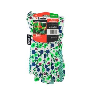 Guantes de Algodon Poliester Jardineria puntos PVC