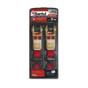 Pack de 2 Sujetadores de 3m con matraca carga 225kg Santul