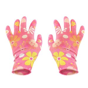 Guantes de Jardineria Mujer Nitrilo Chicos Rosas