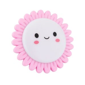 Luz LED de noche flor rosa