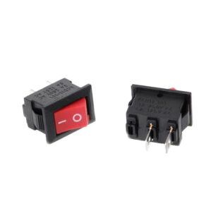 Interruptor Mini ON OFF Rojo 2 Pines Apagador 6A