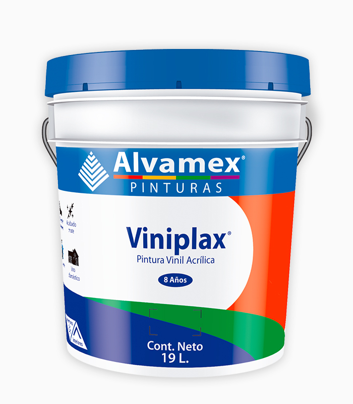 Cubeta Pintura Vinilica ViniPlax Blanco 19L