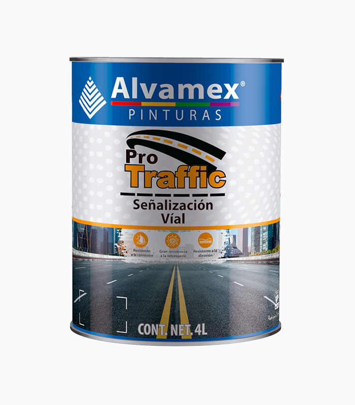 Galon Pintura para Trafico Color Blanco 4L