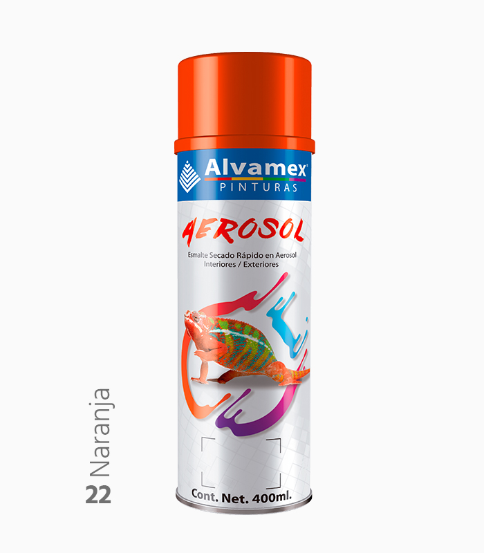 Pintura en aerosol Naranja Alvamex