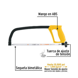 Arco de solera para segueta 12" Pretul