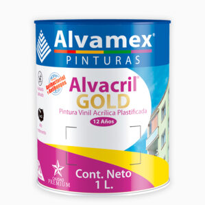 Pintura Vinilica Alvacril Plastificada Sanitada Coral 1L