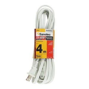 Extension Electrica Domestica 4m Blanca