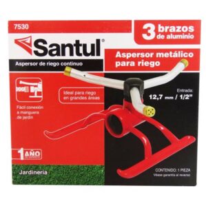 Aspersor metalico 3 brazos giratorio Santul