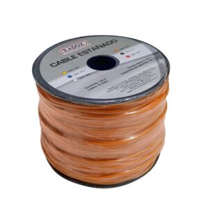 Rollo 100m Cable Estañado Naranja Cal. 22