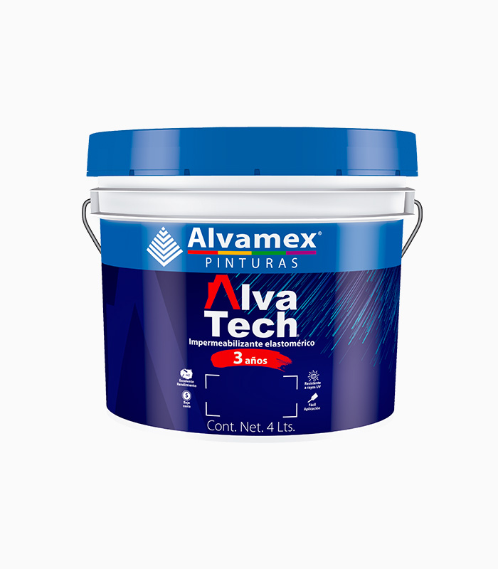 Galon Alva Tech 3 años Rojo Oxido 4L Impermeabilizante