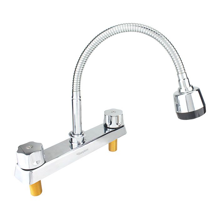 Mezcladora Fregadero Flexible Cromada