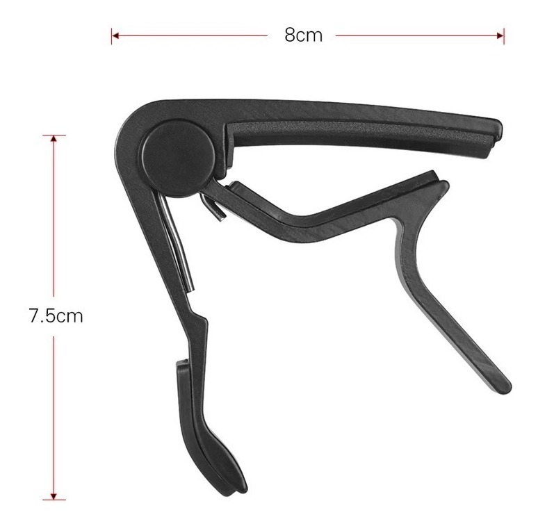 Capotraste para Guitarra Capo Metalico Negro