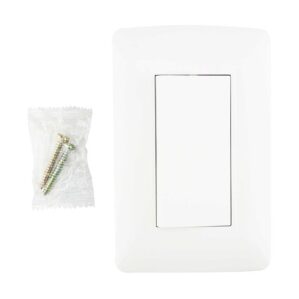 Placa Armada Apagador Sencillo Toscana Blanco