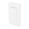 Placa Armada Apagador Doble Toscana Blanco