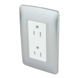 Placa Armada Doble Contacto Toscana Plata