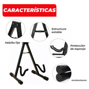 Base Soporta Guitarra Plegable