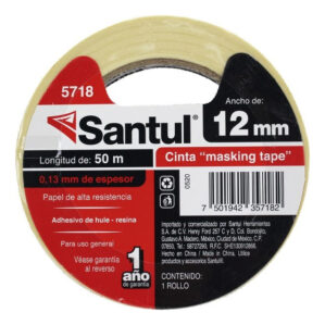 Cinta masking tape 1/2" de 50m