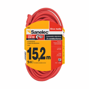 Extension luz uso rudo de 15m Calibre 12