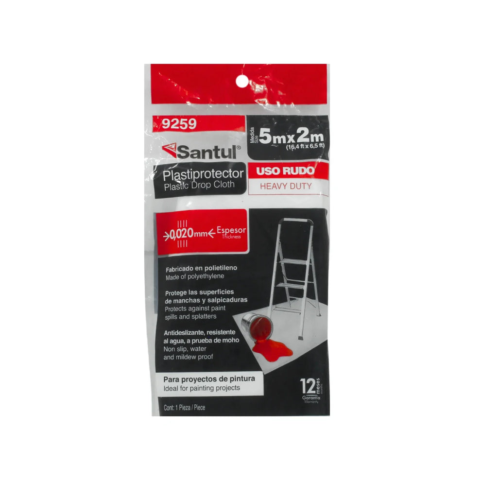 Plasti protector 10m2 uso extra rudo pintar 0.020mm