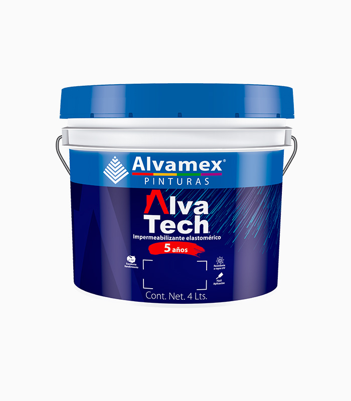 Galon Alva Tech 5 años Blanco 4L Impermeabilizante