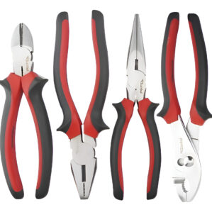 Juego de pinzas 4 piezas Mango Comfort Grip