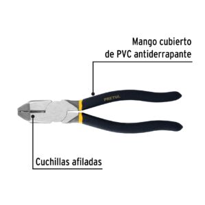 Pinza Pesada de Electricista 9" Pretul