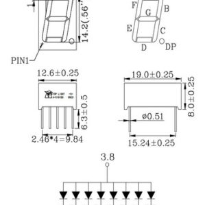 Display 7 Segmentos Anodo Comun BS