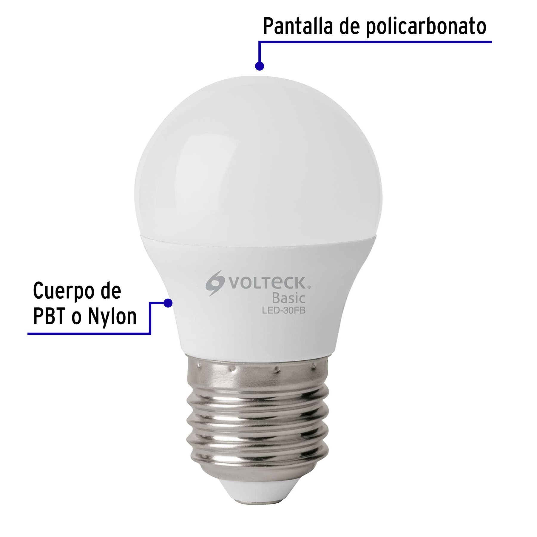 Pack 4 Piezas de Foco Lampara LED 3W Luz de dia