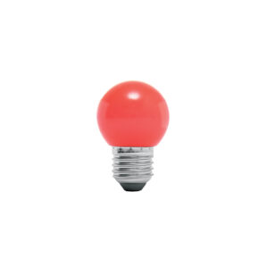 Foco Lampara de LED G45 127v de 1w Rojo