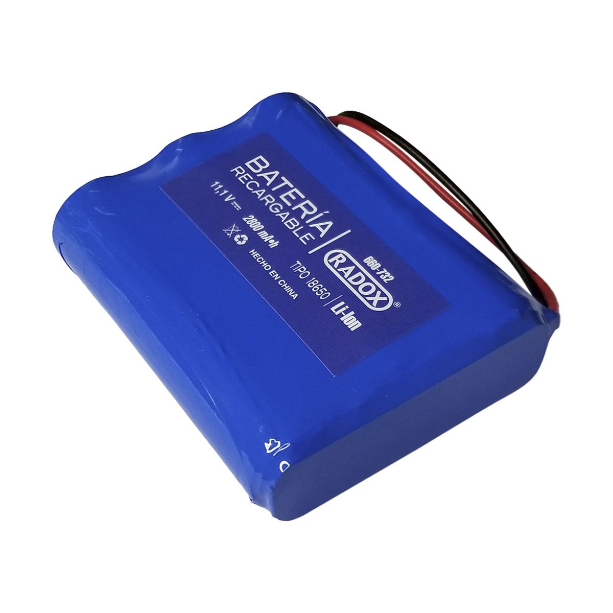 Bateria recargable Li-ion 11.1v de 2800 mAh tipo 3s 18650
