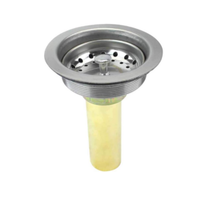 Contracanasta de acero inoxidable tubo de laton 3-1/2" Tarja fregadero