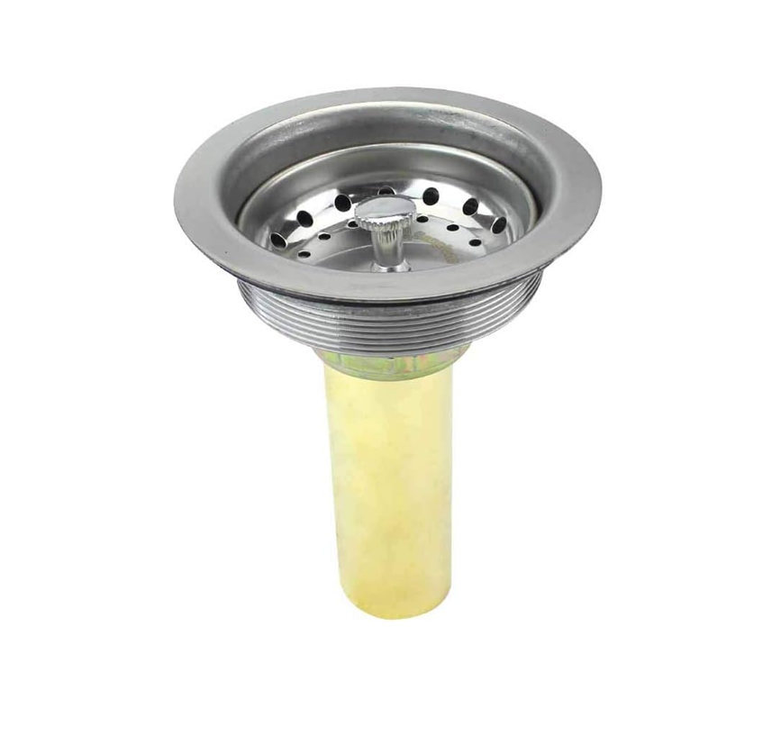 Contracanasta de acero inoxidable tubo de laton 3-1/2" Tarja fregadero