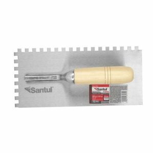 Llana mango canto dentado cuadrado 1/4" de 10 remaches