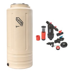 Tinaco Tricapa Vertical Beige con Accesorios de 1100L iusa