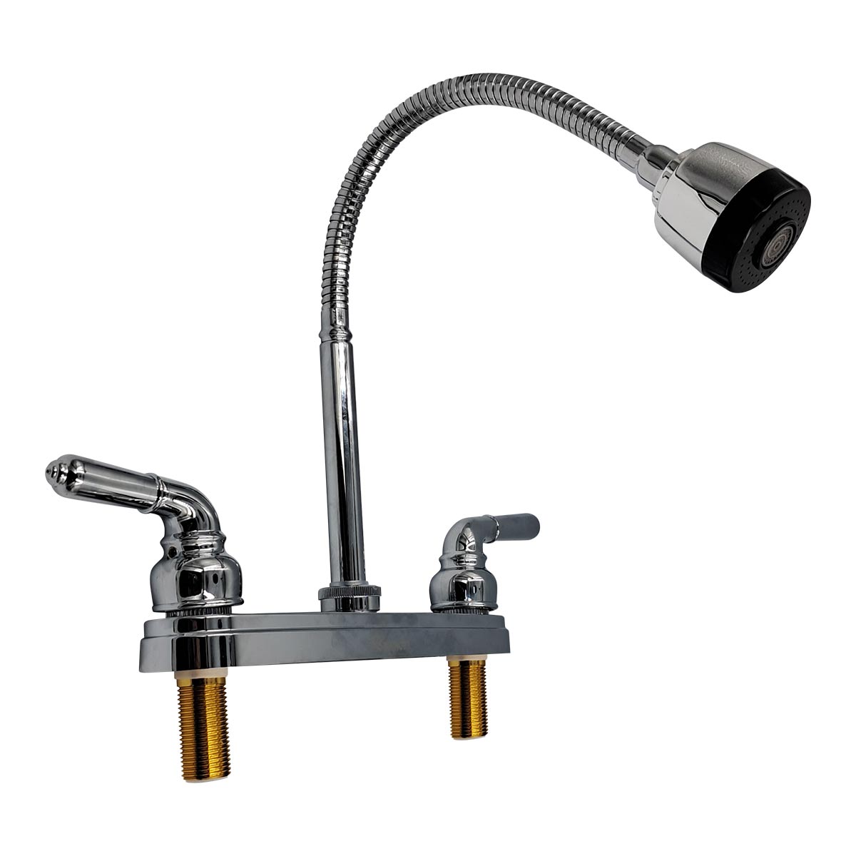 Mezcladora Fregadero Flexible Cromada Manerales Palanca