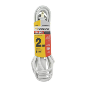 Extension Electrica Domestica 2m Blanca