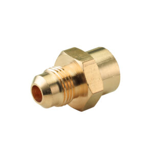 Niple Campana Conector gas de laton 1/2" a 3/8" Flare iusa