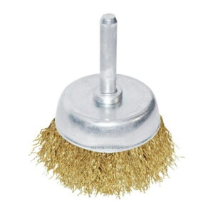 Carda de copa alambre grueso 1-3/4" para taladro Santul