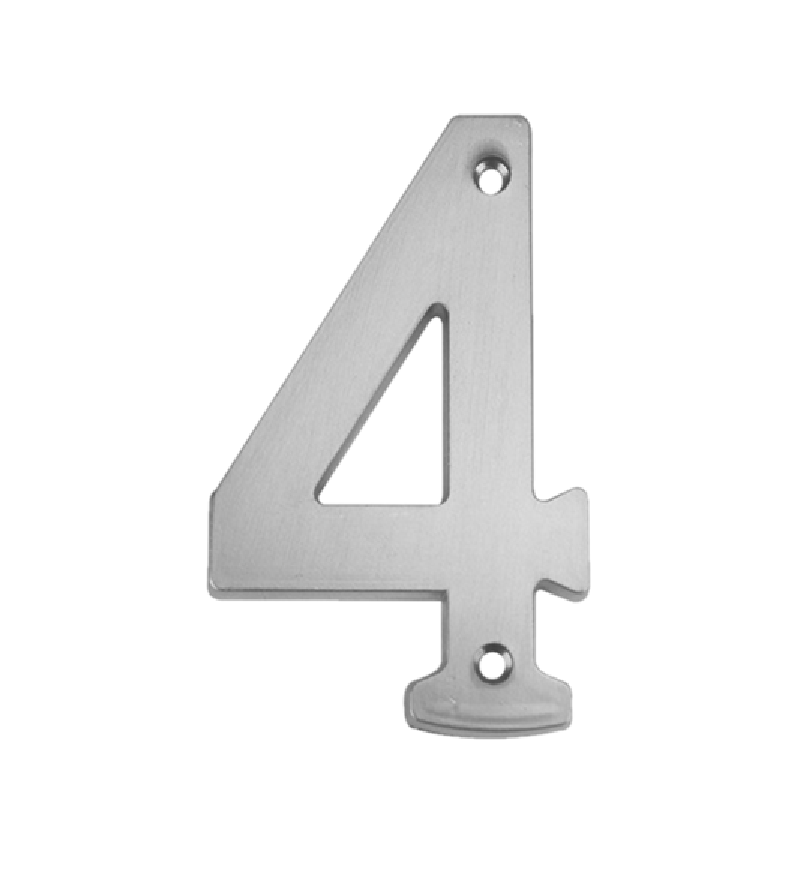 Numero 4 de Metal para Exterior Residencial Casa