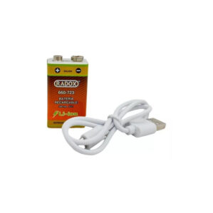 Pila Recargable USB de 9V Cuadrada de 500mAh