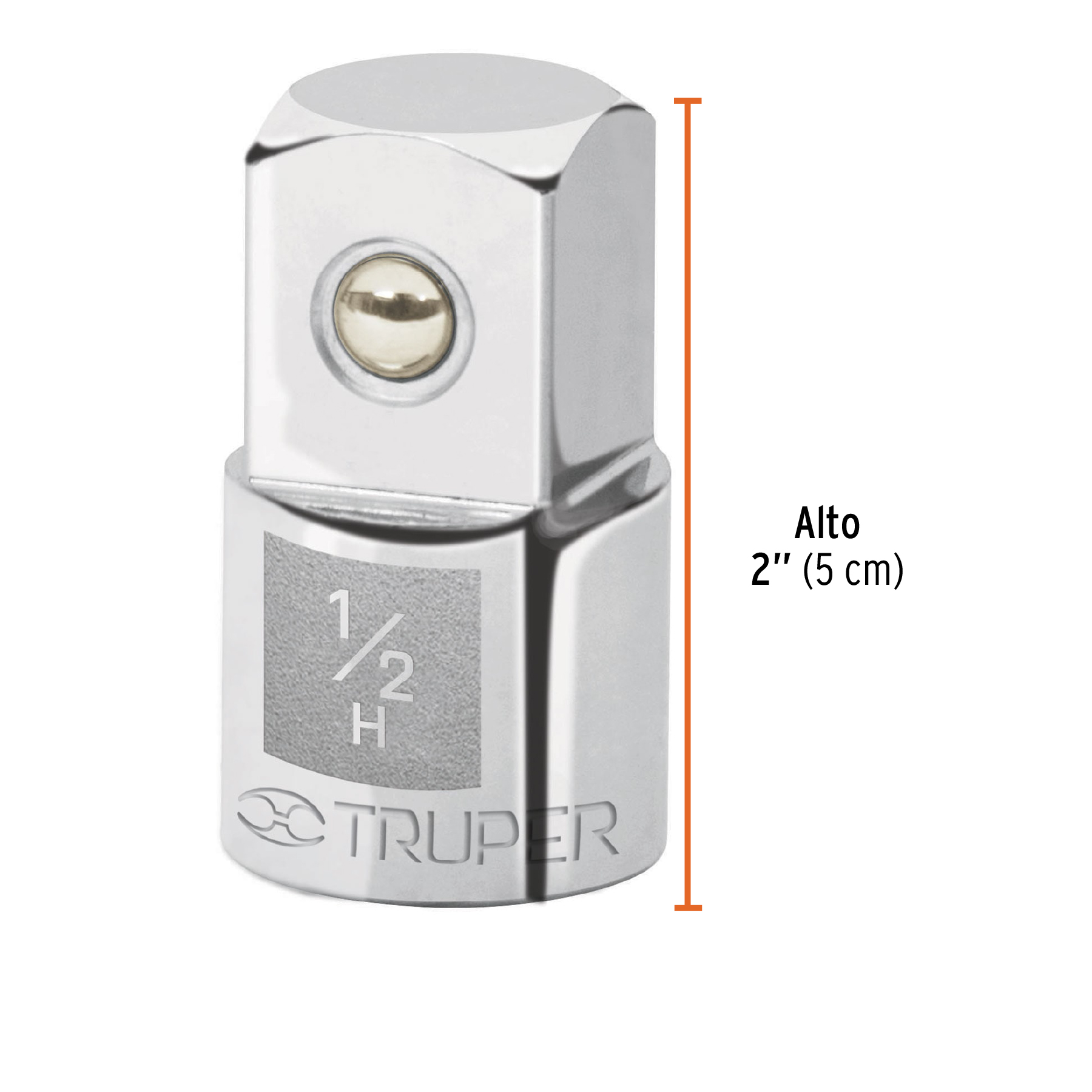 Adaptador para matraca de cuadro 1/2" a cuadro 3/4"