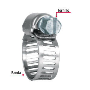 Pack 10pzas Mini Abrazadera sin fin de 7/32" a 5/8"